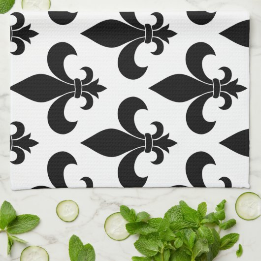 French Fleur de lis Pattern Classic Theedoek (Gevouwen)