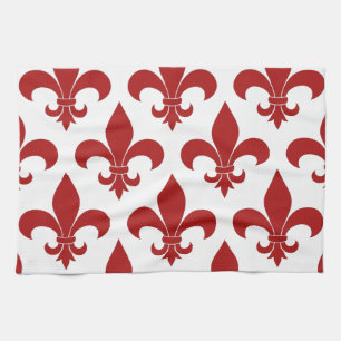 French Fleur de lis Pattern Classic Theedoek