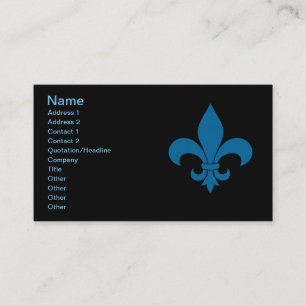 French Fleur de lis Pattern Classic Visitekaartje