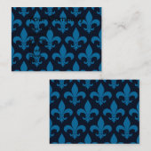 French Fleur de lis Pattern Classic Visitekaartje (Voorkant / Achterkant)
