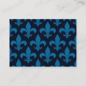 French Fleur de lis Pattern Classic Visitekaartje (Achterkant)