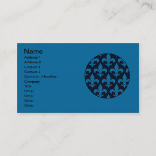 French Fleur de lis Pattern Classic Visitekaartje