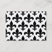 French Fleur de lis Pattern Classic Visitekaartje (Achterkant)