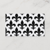 French Fleur de lis Pattern Classic Visitekaartje (Achterkant)