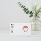 French Fleur de lis Pattern Classic Visitekaartje (Staand voorkant)