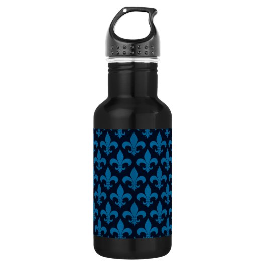 French Fleur de lis Pattern Classic Waterfles (Voorkant)