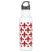 French Fleur de lis Pattern Classic Waterfles (Voorkant)