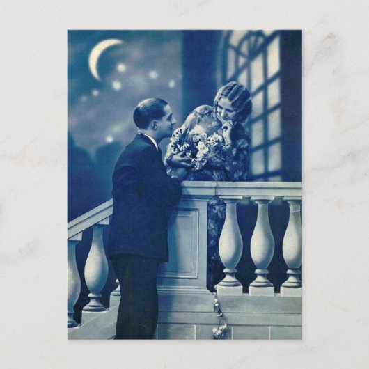 French Flirt - Carte Postale Romantique Vintage (Devant)