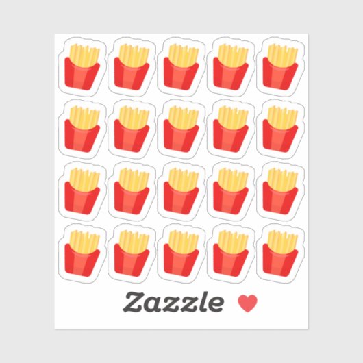 French Fries Cheat Day Fast Food Dinner Planner Sticker (Vel)