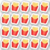 French Fries Cheat Day Fast Food Dinner Planner Sticker (Voorkant)