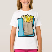 French Fries Meisjes T-shirt (Voorkant)