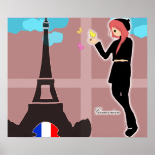 French Girl Poster