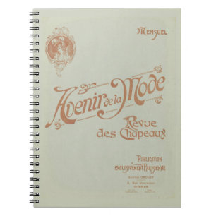 French Green Fashion Magazine Art Nouveau Notitieboek