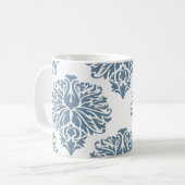 French Grey Elegant Damask Coffee Mug (Devant gauche)