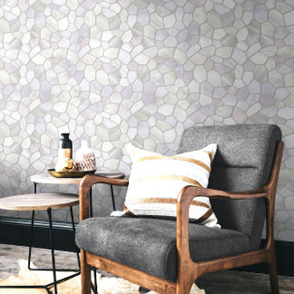French Grey Pearl Mosaic Behang