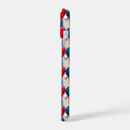 French Hearts 2 iPhone 15 Hoesje (Linkerkant)