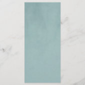 French Heron Dusty Blue Wedding Menu (Dos)