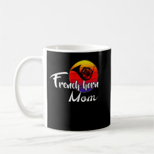 -French Horn Ma Retro Sunset Funny Music G Koffiemok