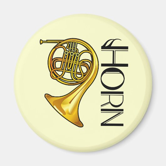 French Horn Magnet Magneet (Voorkant)