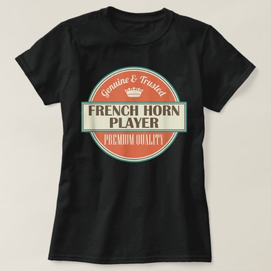 French Horn Player Music1 T-shirt (Design voorkant)