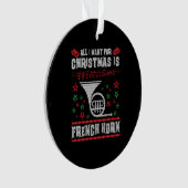 French Horn Ugly Christmas Sweater Shirt (devant)