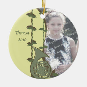 French Horn Woodland Foto Keramisch Ornament