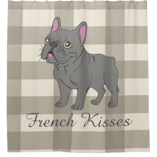 French Kisses Douchegordijn (Voorkant)