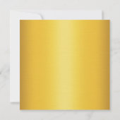 French Lace 50th Birthday Uitnodiging goud (Achterkant)