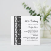 French Lace Anniversaire Invitation au champagne (Debout devant)