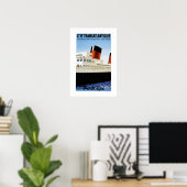 French Line Midships Poster (Bureau à domicile)