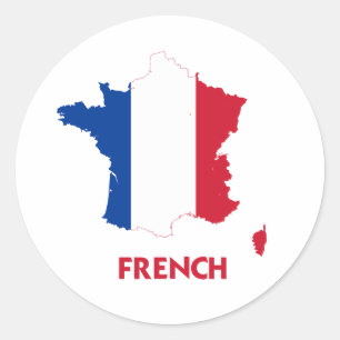 FRENCH MAP RONDE STICKER