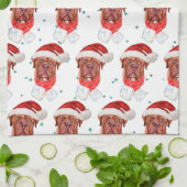 French Mastiff Dog Breed Christmas Theedoek (Gevouwen)