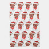 French Mastiff Dog Breed Christmas Theedoek (Verticaal)