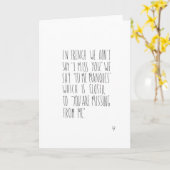 French Miss You Kaart (Gele Bloem)