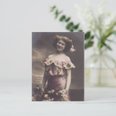 French Music Hall Belle Epoque Carte postale femme (Debout devant)