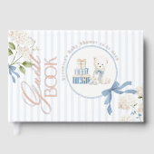 French nursery Coquette Teddy Bear Baby Boy Shower (Recto)