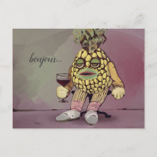 french pineapple briefkaart