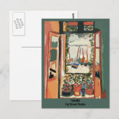 French Quarter Balcony & Wine, Fig Street Studio Briefkaart (Voorkant / Achterkant)