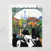 French Quarter Balkon, Fig Street Studio Briefkaart (Voorkant / Achterkant)