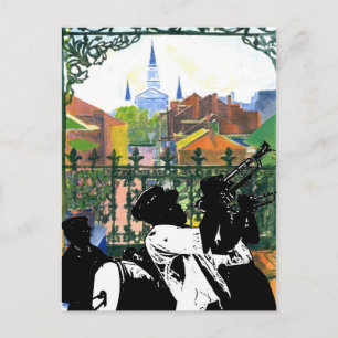 French Quarter Balkon, Fig Street Studio Briefkaart