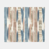 French Retro Brush Stripe Fleece Blanket Deken (Voorkant (Horizontaal))
