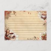 French Roast Recipe Kaart (Achterkant)