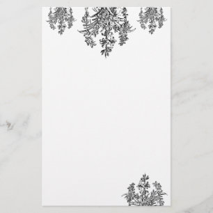French Rose Bouquet Briefpapier