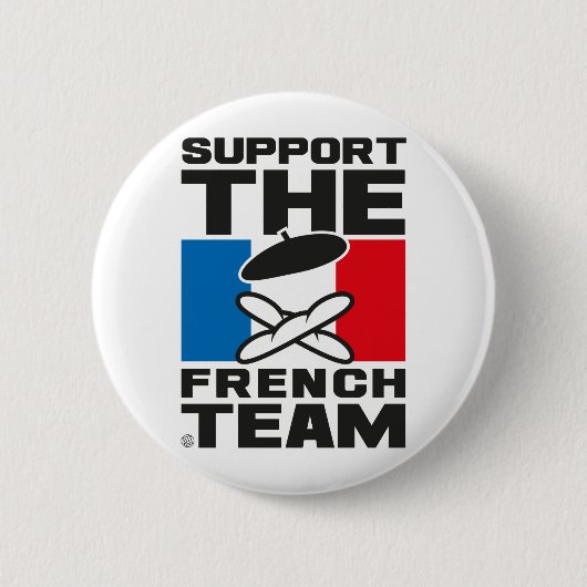 FRENCH TEAM RONDE BUTTON 5,7 CM (Voorkant)
