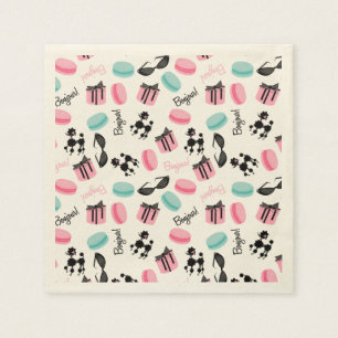 French Thed Napkins Servet