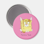 French Toast Bulldog Magnet (Recto/Verso)