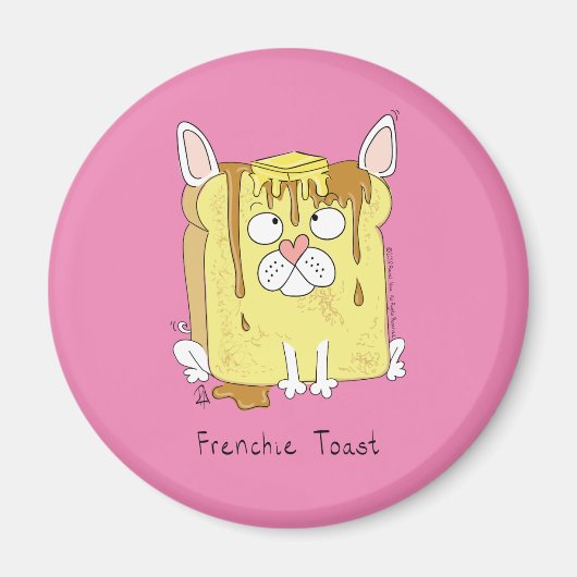 French Toast Bulldog Magnet (Devant)