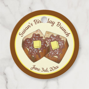 French Toast Butter en Syrup Diner Breakfast Food Bedankjes Labels