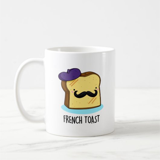French Toast Funny Bread Pun Koffiemok (Links)