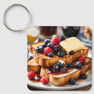 French Toast With Berries Sleutelhanger